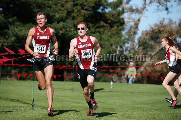 2014StanfordCollMen-125.JPG - College race at the 2014 Stanford Cross Country Invitational, September 27, Stanford Golf Course, Stanford, California.